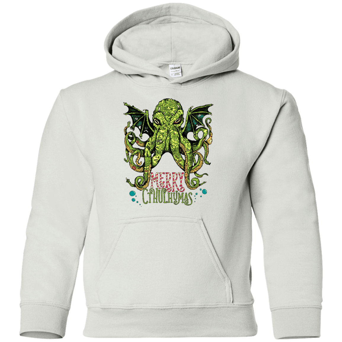 Sweatshirts White / YS Merry Cthulhumas Youth Hoodie