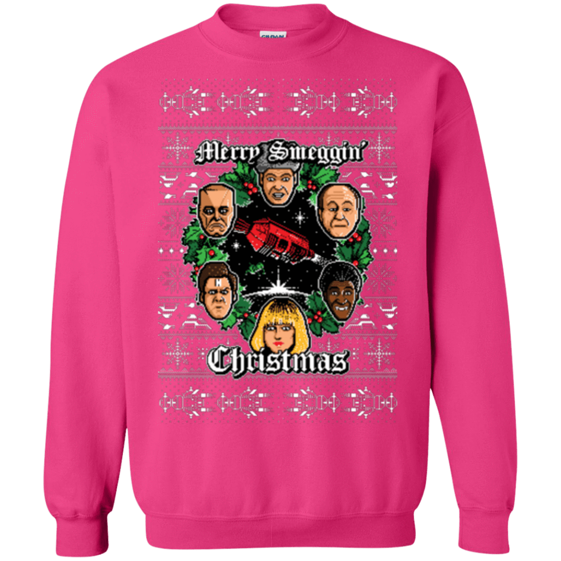 Sweatshirts Heliconia / Small Merry Smeggin Christmas Crewneck Sweatshirt