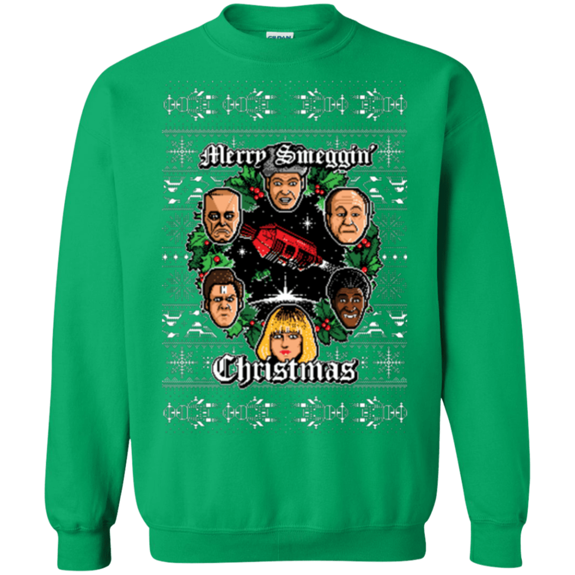 Sweatshirts Irish Green / Small Merry Smeggin Christmas Crewneck Sweatshirt