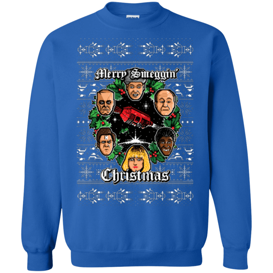 Sweatshirts Royal / Small Merry Smeggin Christmas Crewneck Sweatshirt
