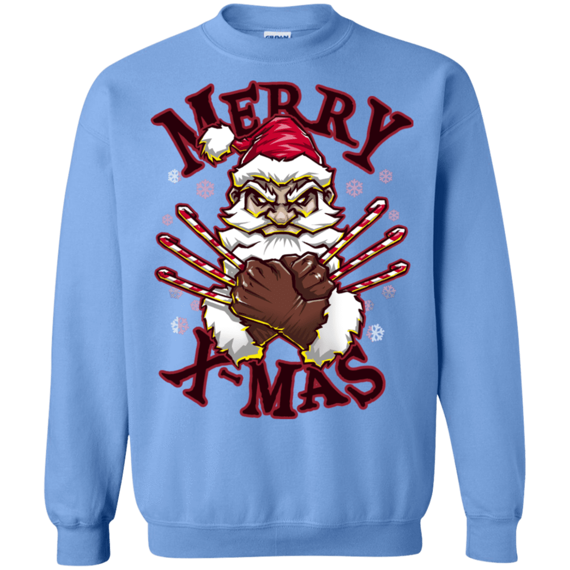 Sweatshirts Carolina Blue / S Merry X-Mas Crewneck Sweatshirt