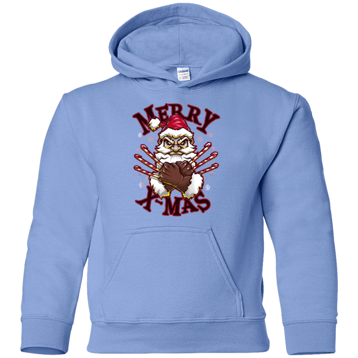 Sweatshirts Carolina Blue / YS Merry X-Mas Youth Hoodie