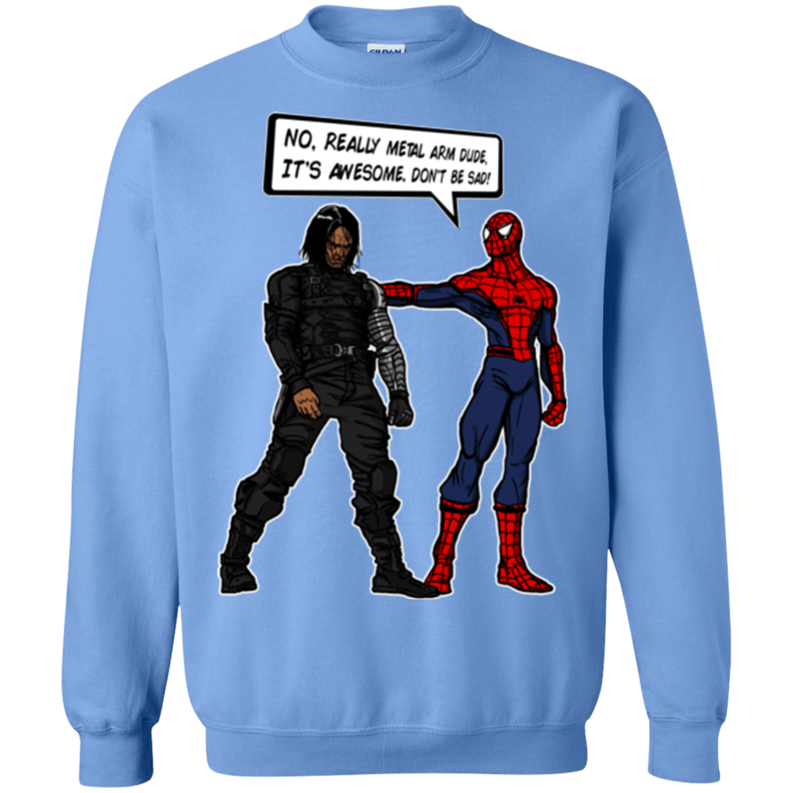 Sweatshirts Carolina Blue / Small Metal Arm Dude Crewneck Sweatshirt