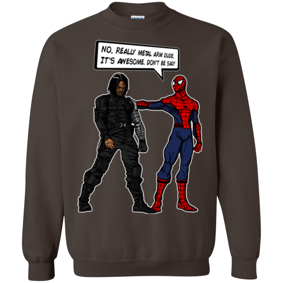 Sweatshirts Dark Chocolate / Small Metal Arm Dude Crewneck Sweatshirt