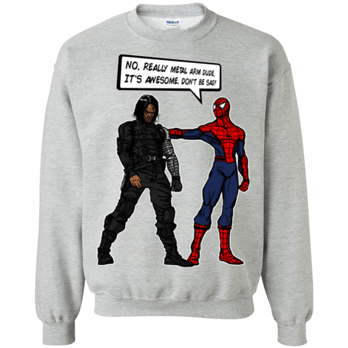 Sweatshirts Sport Grey / Small Metal Arm Dude Crewneck Sweatshirt