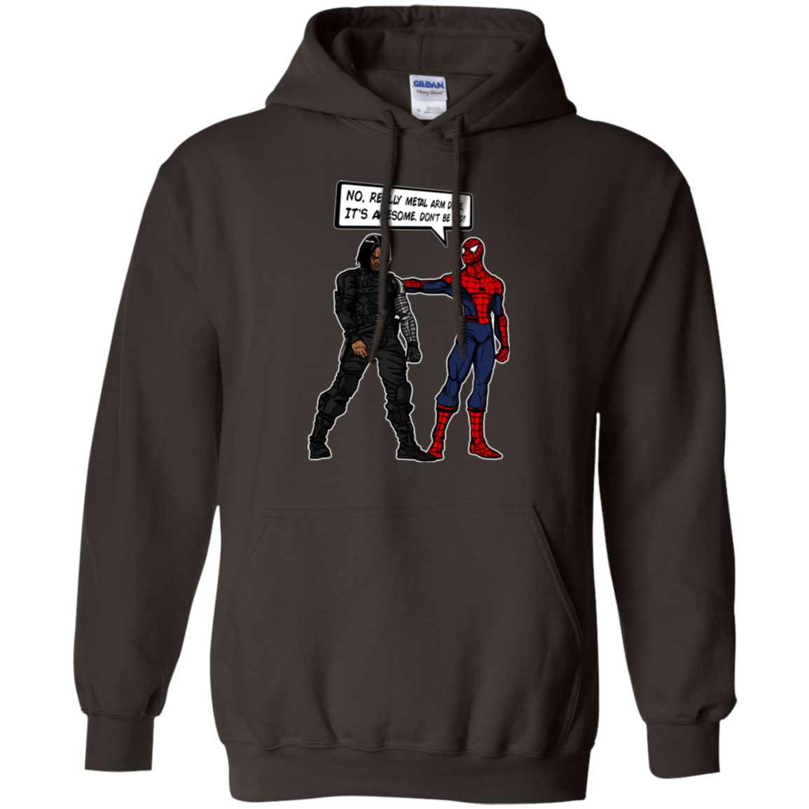 Sweatshirts Dark Chocolate / Small Metal Arm Dude Pullover Hoodie