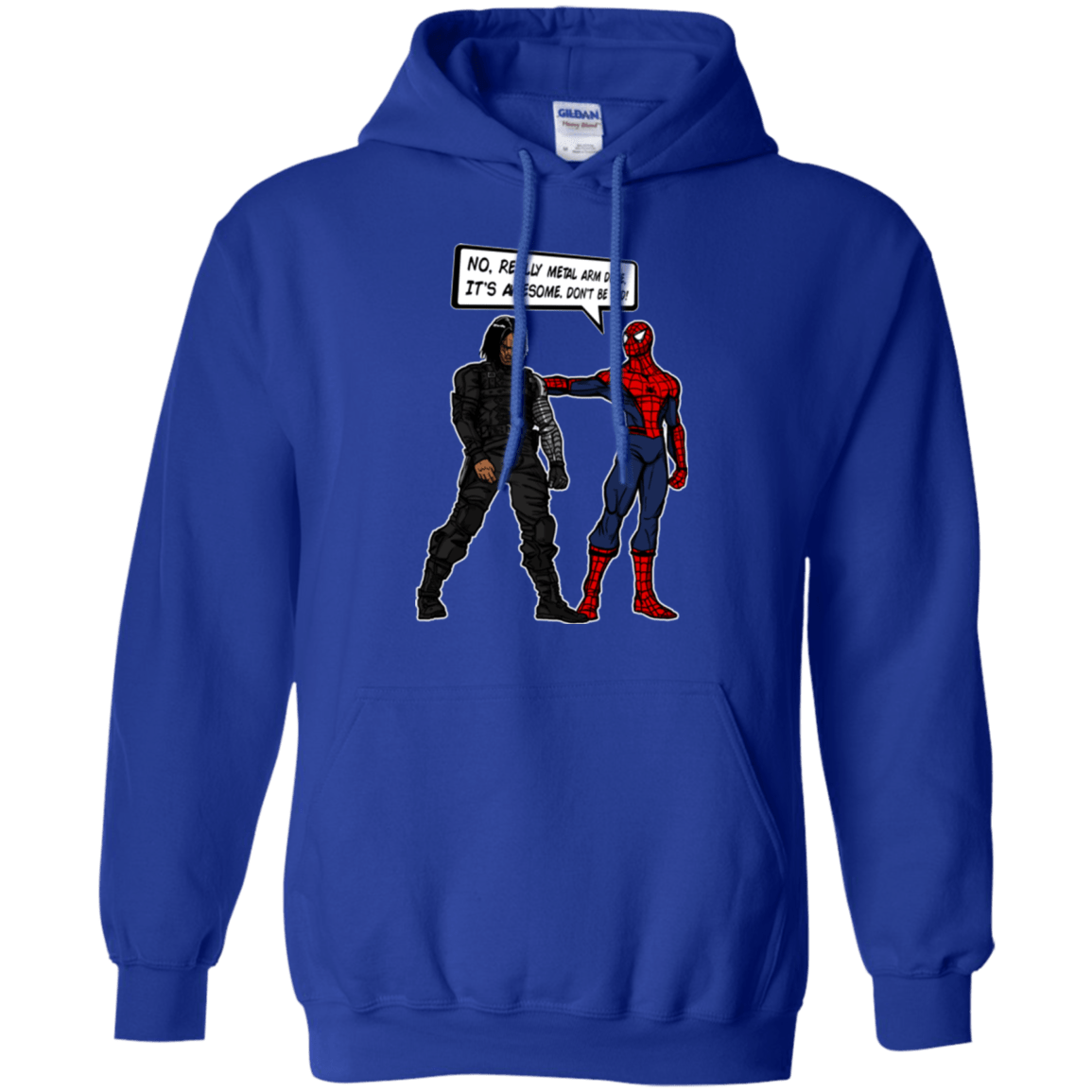 Sweatshirts Royal / Small Metal Arm Dude Pullover Hoodie