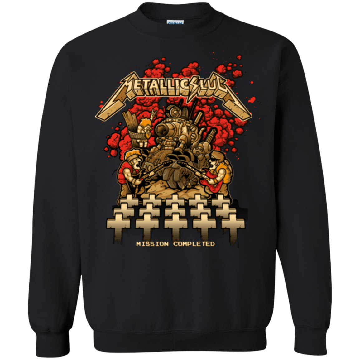 Sweatshirts Black / Small METALLIC SLUG Crewneck Sweatshirt