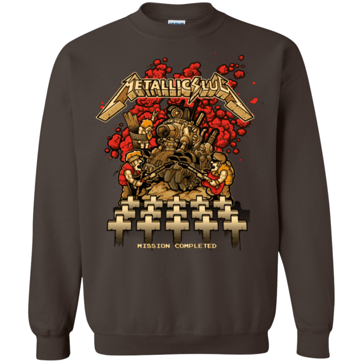 Sweatshirts Dark Chocolate / Small METALLIC SLUG Crewneck Sweatshirt