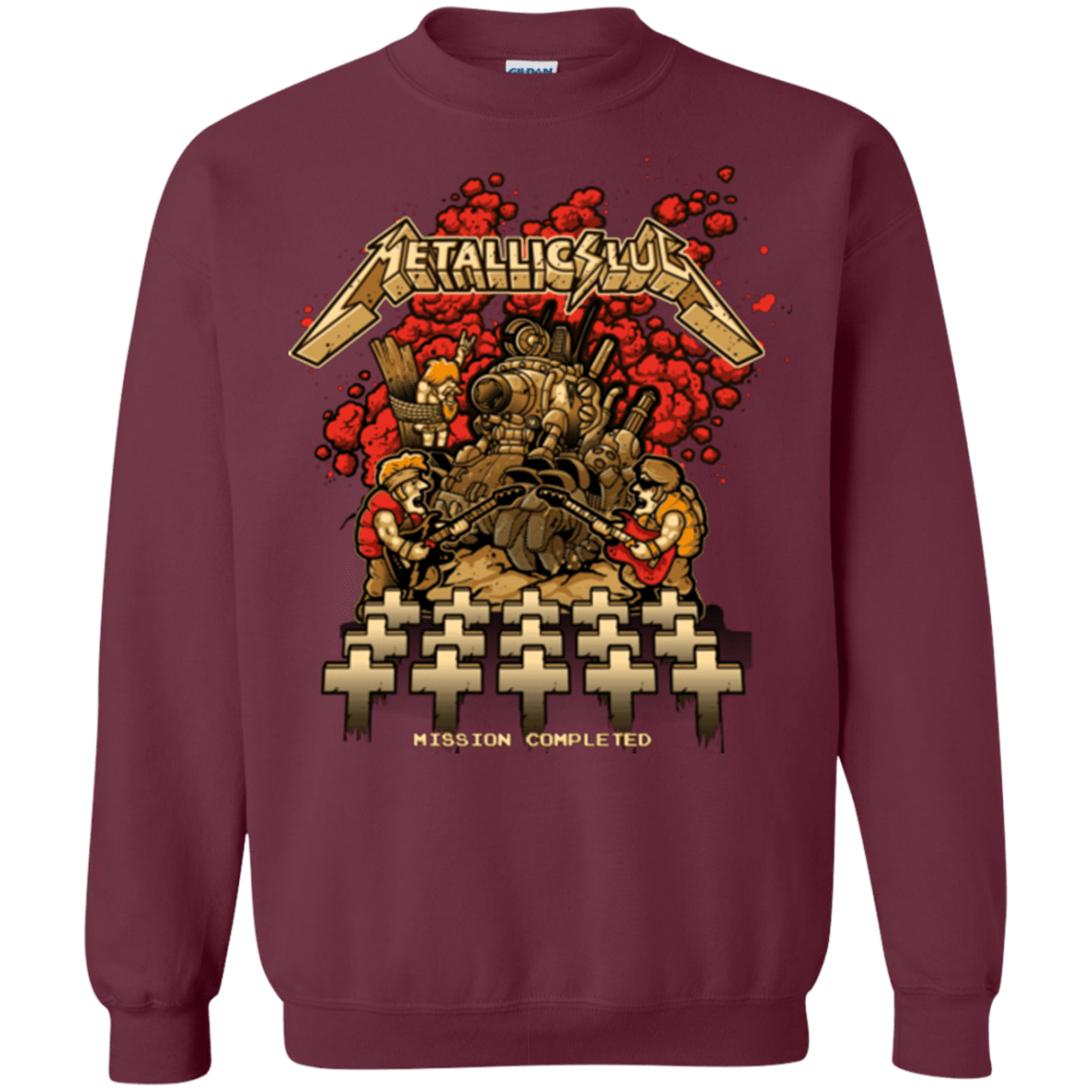 Sweatshirts Maroon / Small METALLIC SLUG Crewneck Sweatshirt