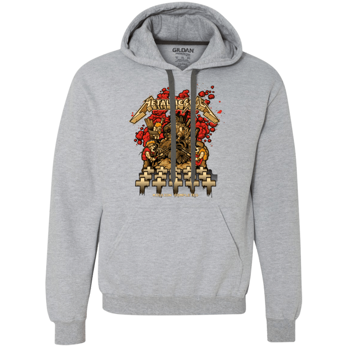 Sweatshirts Sport Grey / Small METALLIC SLUG Premium Fleece Hoodie