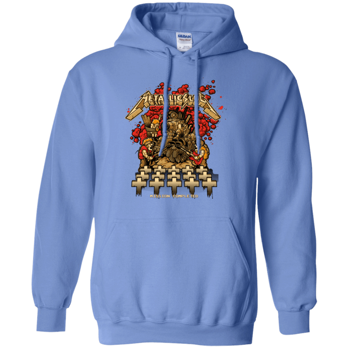 Sweatshirts Carolina Blue / Small METALLIC SLUG Pullover Hoodie