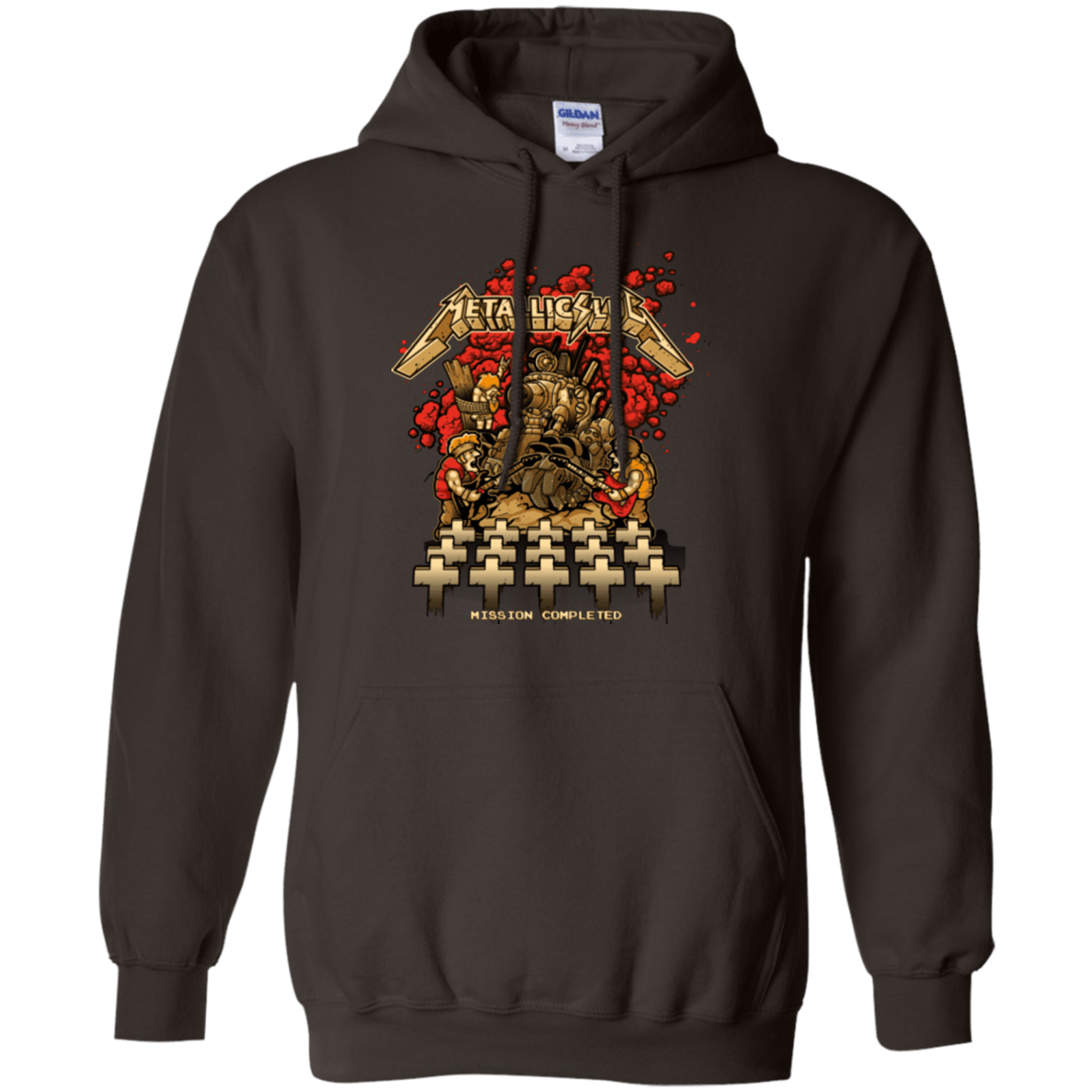 Sweatshirts Dark Chocolate / Small METALLIC SLUG Pullover Hoodie