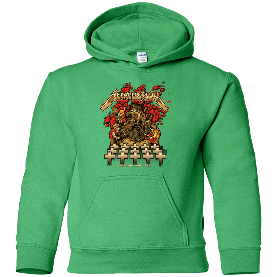 Sweatshirts Irish Green / YS METALLIC SLUG Youth Hoodie