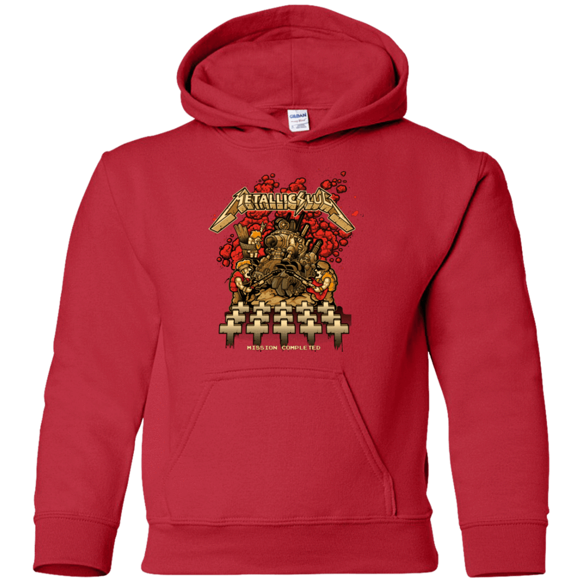 Sweatshirts Red / YS METALLIC SLUG Youth Hoodie