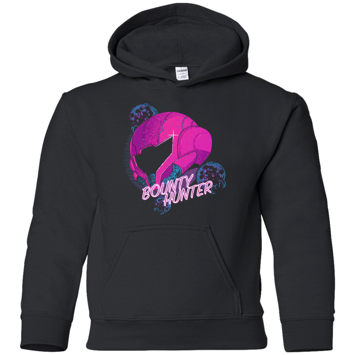 Sweatshirts Black / YS Metroid Helmet 80's Youth Hoodie