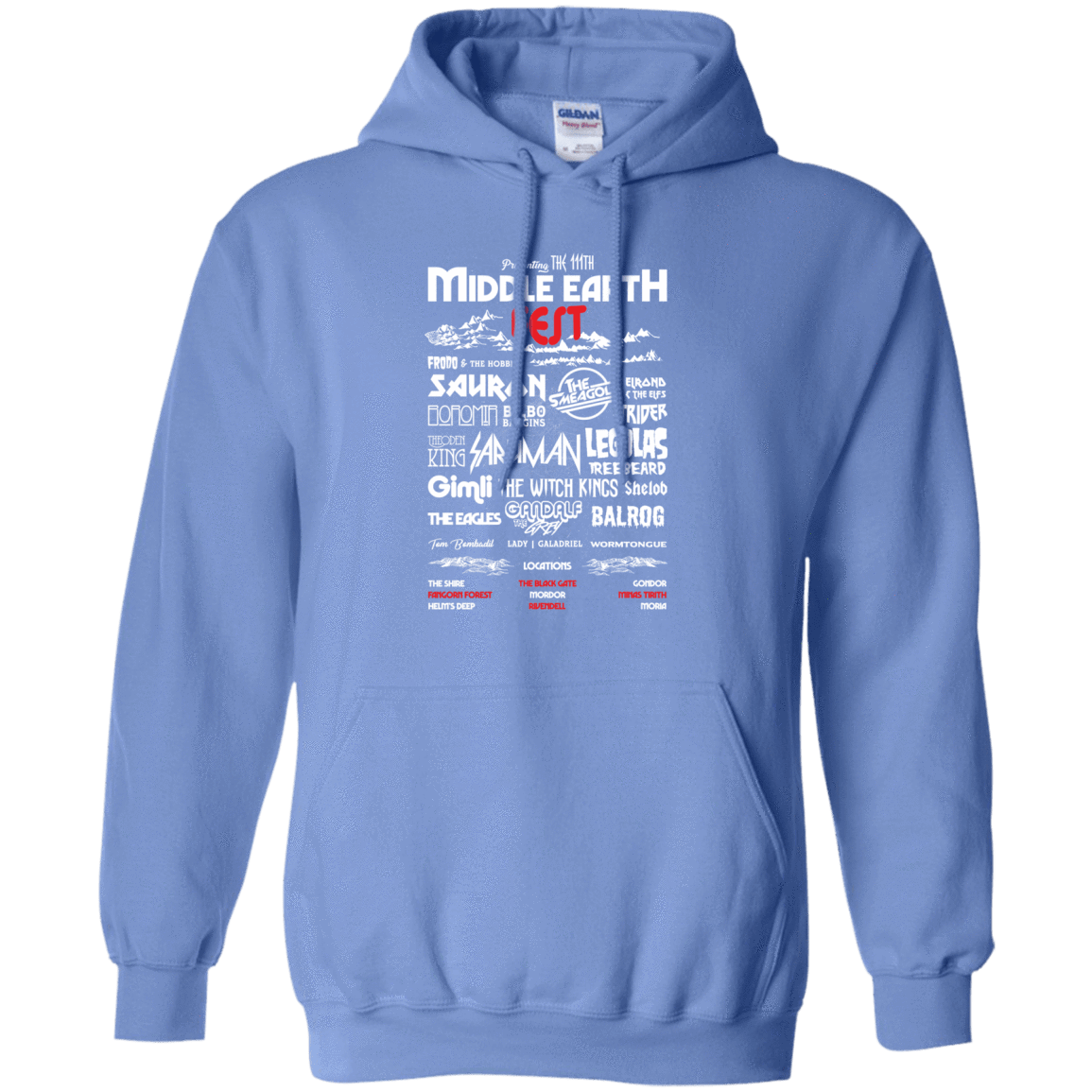 Sweatshirts Carolina Blue / S Middle Earth Fest Pullover Hoodie