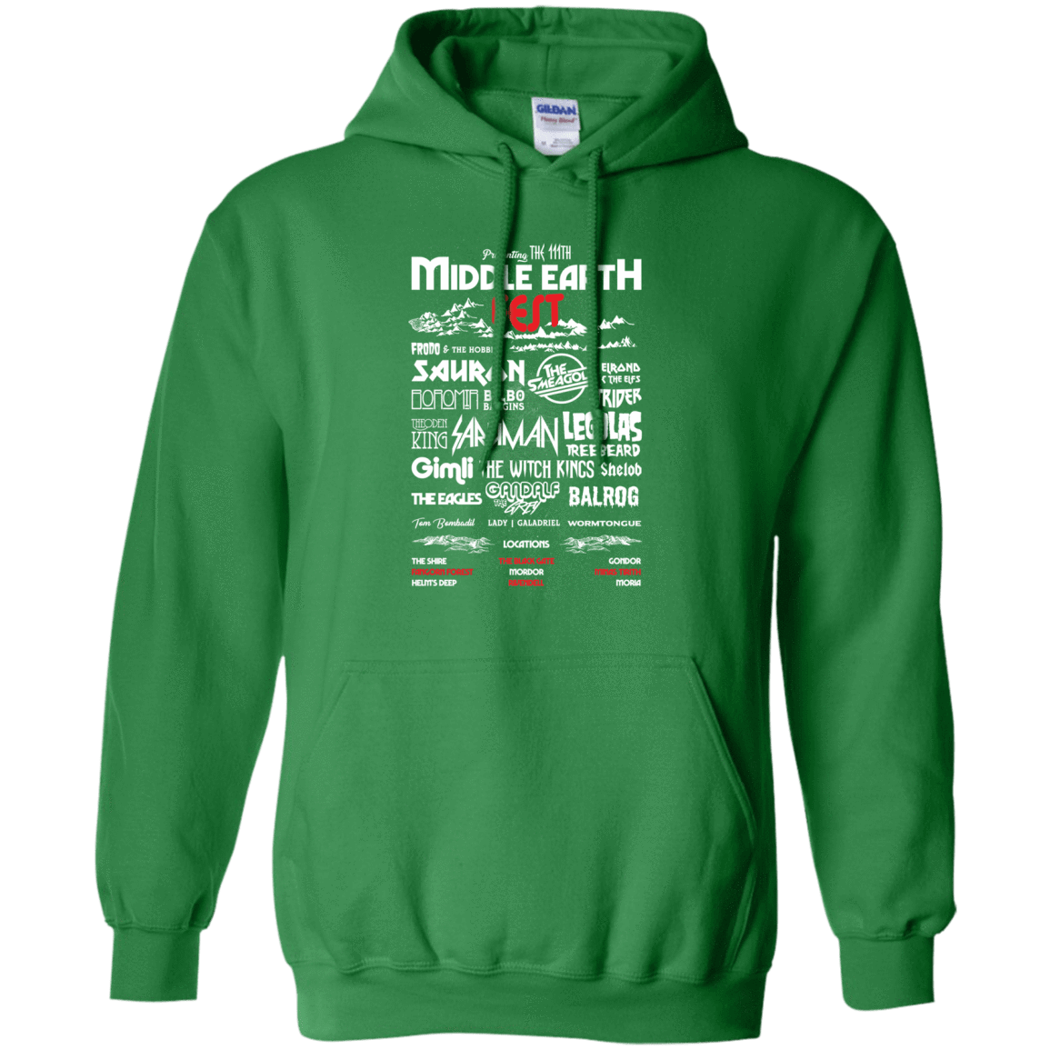 Sweatshirts Irish Green / S Middle Earth Fest Pullover Hoodie