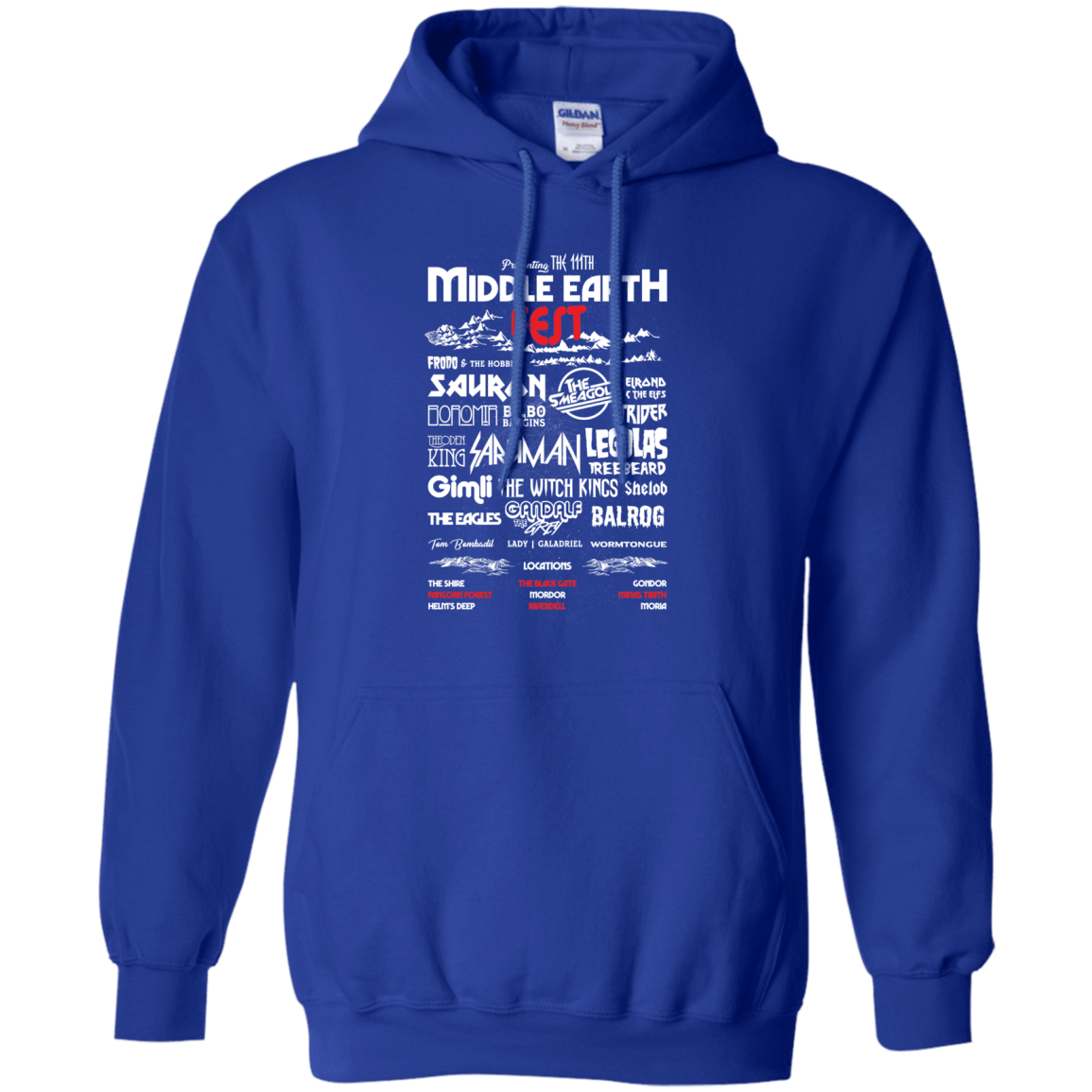 Sweatshirts Royal / S Middle Earth Fest Pullover Hoodie
