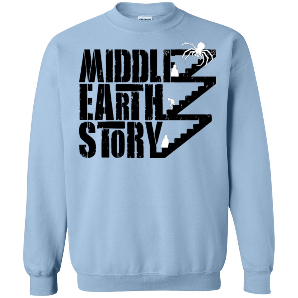 Sweatshirts Light Blue / Small Middle Earth Story Crewneck Sweatshirt