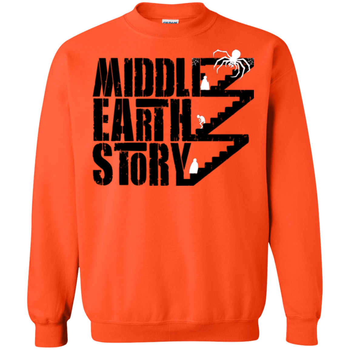 Sweatshirts Orange / Small Middle Earth Story Crewneck Sweatshirt