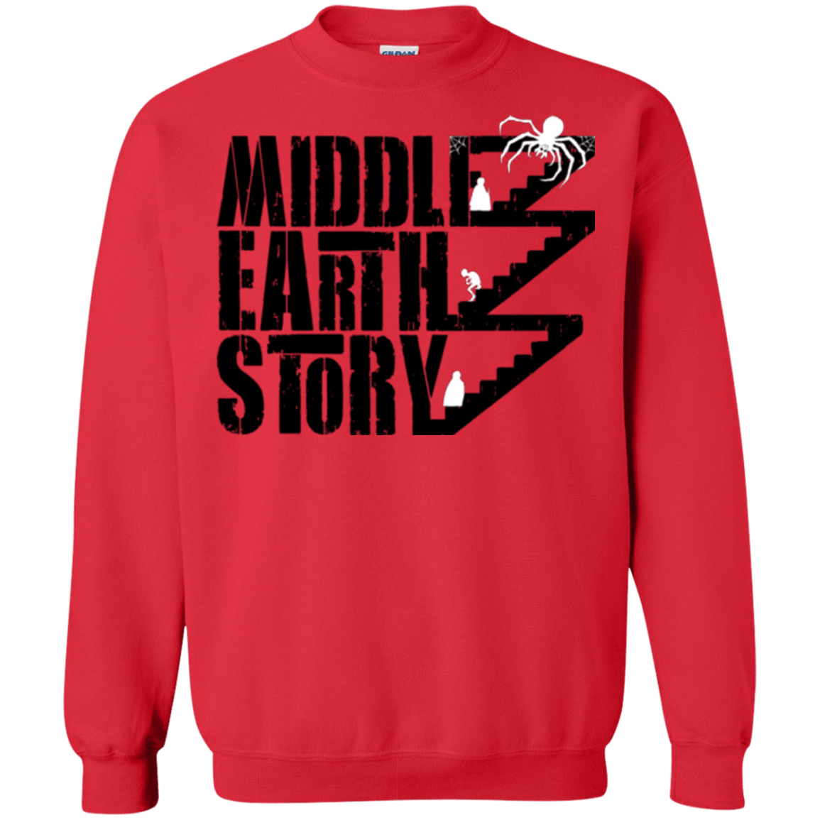 Sweatshirts Red / Small Middle Earth Story Crewneck Sweatshirt
