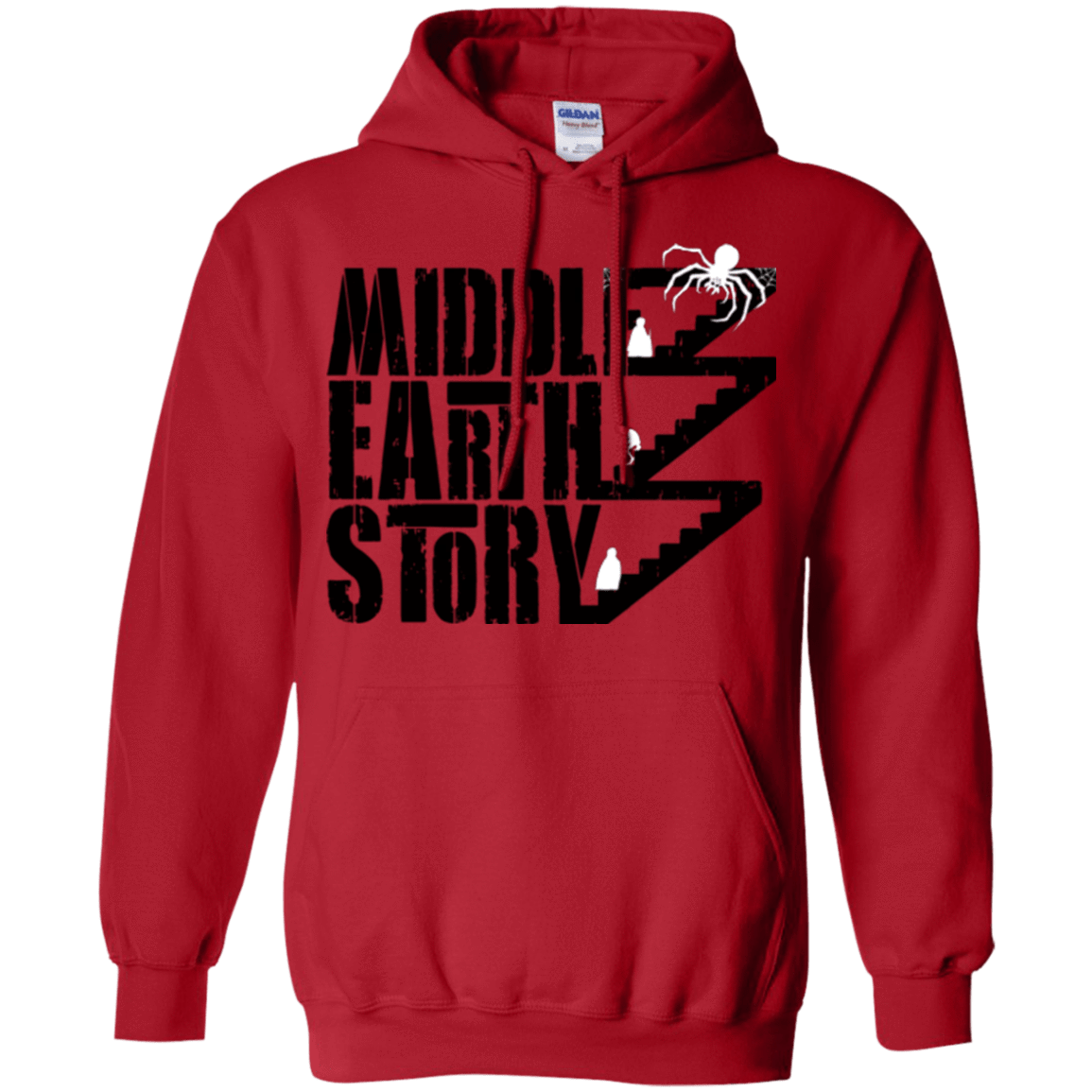 Sweatshirts Red / Small Middle Earth Story Pullover Hoodie