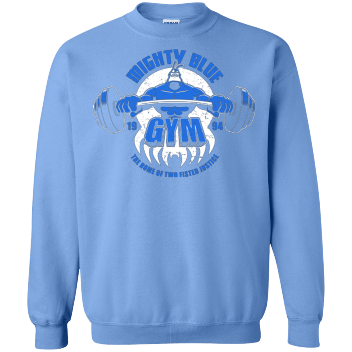 Sweatshirts Carolina Blue / Small Mighty Blue Gym Crewneck Sweatshirt