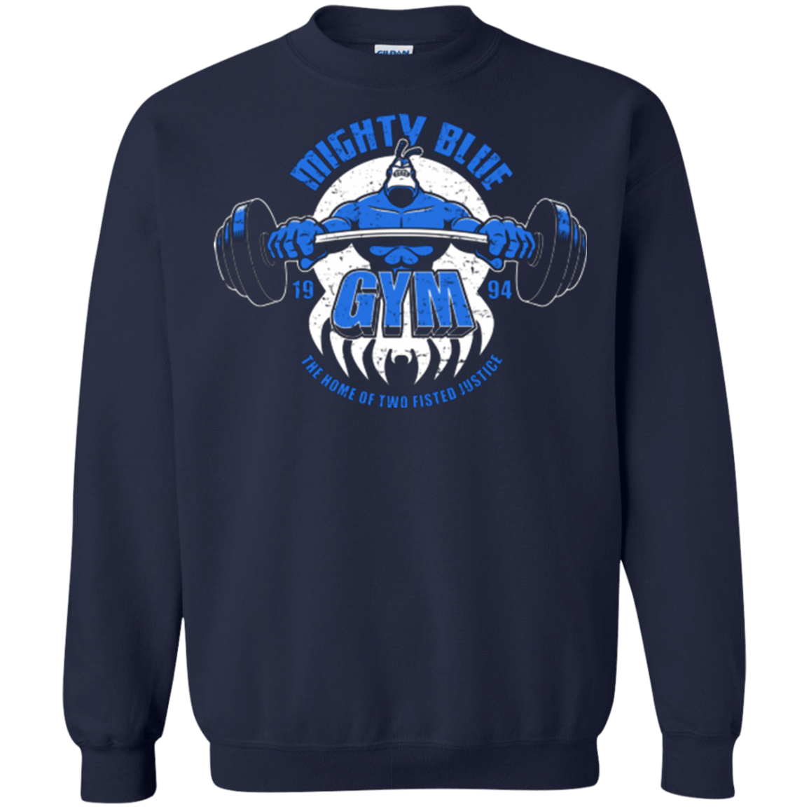 Sweatshirts Navy / Small Mighty Blue Gym Crewneck Sweatshirt