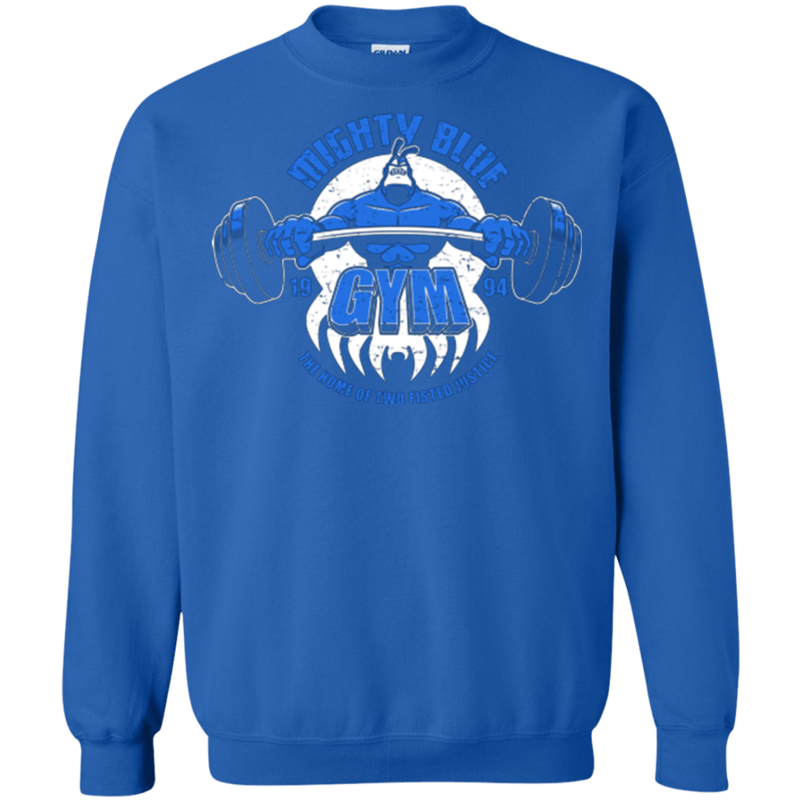 Sweatshirts Royal / Small Mighty Blue Gym Crewneck Sweatshirt