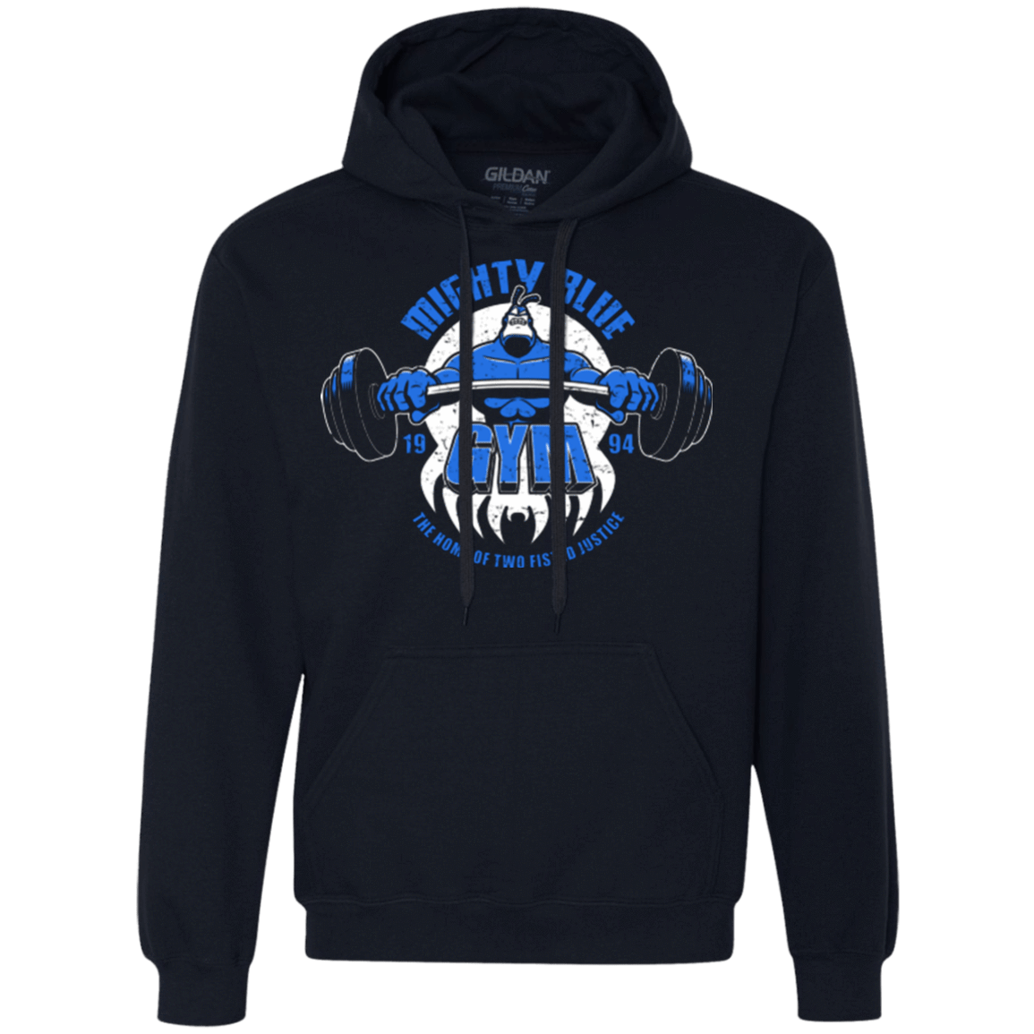 Sweatshirts Navy / Small Mighty Blue Gym Premium Fleece Hoodie