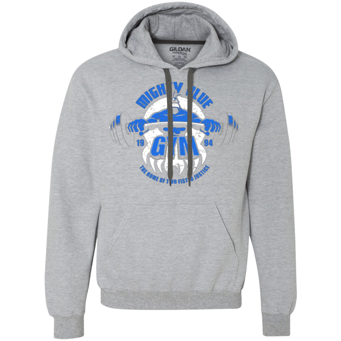 Sweatshirts Sport Grey / Small Mighty Blue Gym Premium Fleece Hoodie