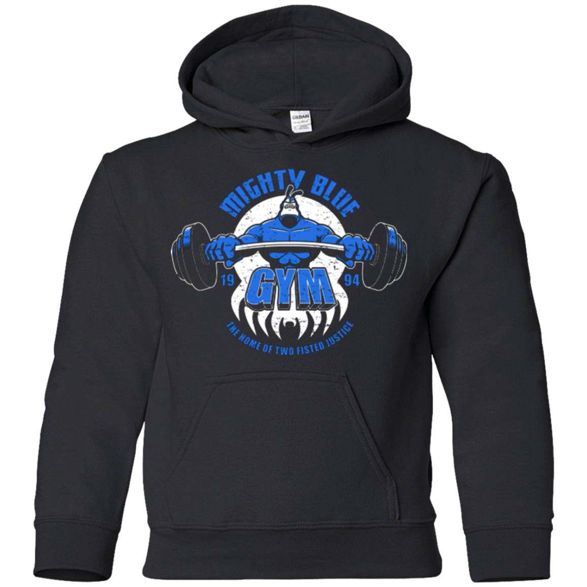 Sweatshirts Black / YS Mighty Blue Gym Youth Hoodie