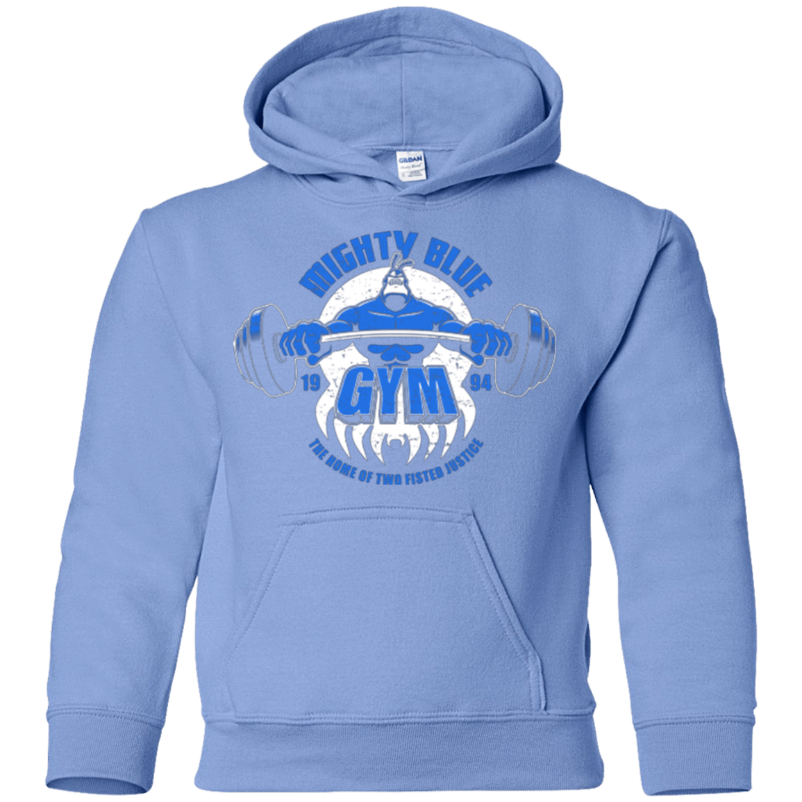 Sweatshirts Carolina Blue / YS Mighty Blue Gym Youth Hoodie