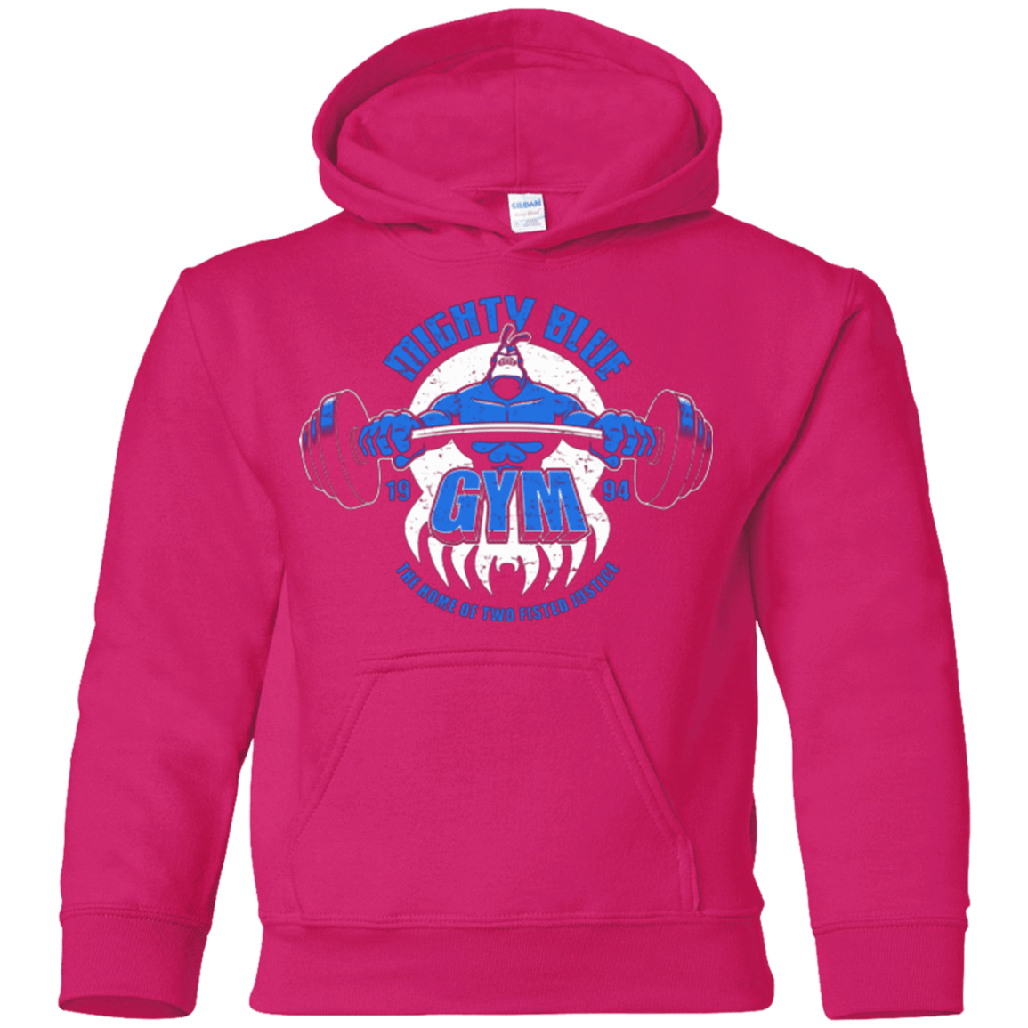 Sweatshirts Heliconia / YS Mighty Blue Gym Youth Hoodie