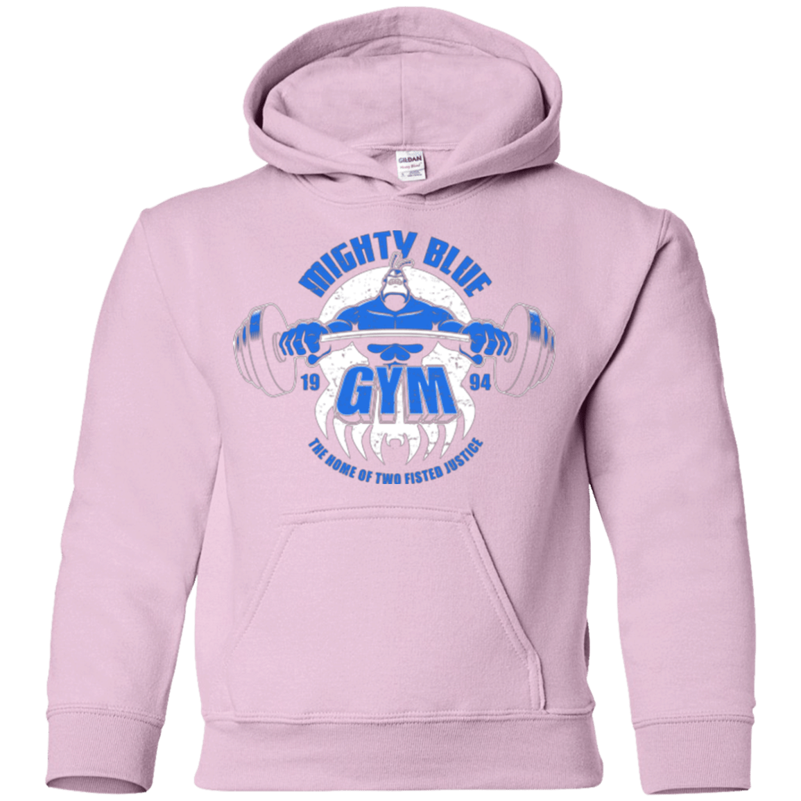 Sweatshirts Light Pink / YS Mighty Blue Gym Youth Hoodie