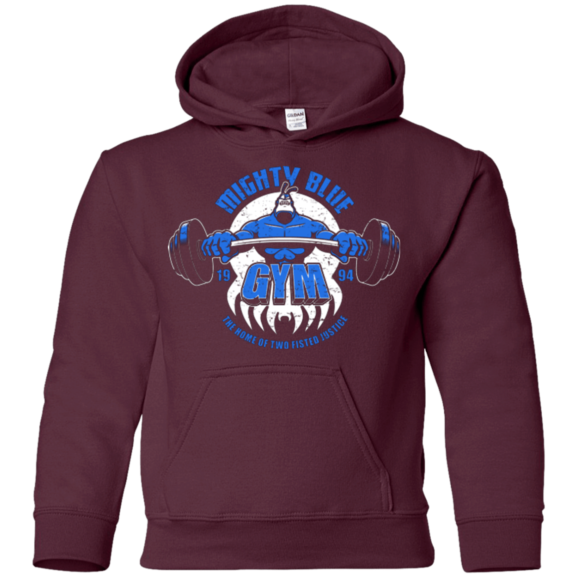 Sweatshirts Maroon / YS Mighty Blue Gym Youth Hoodie