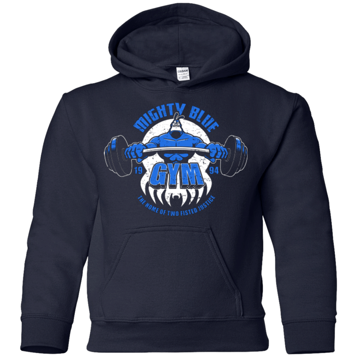 Sweatshirts Navy / YS Mighty Blue Gym Youth Hoodie
