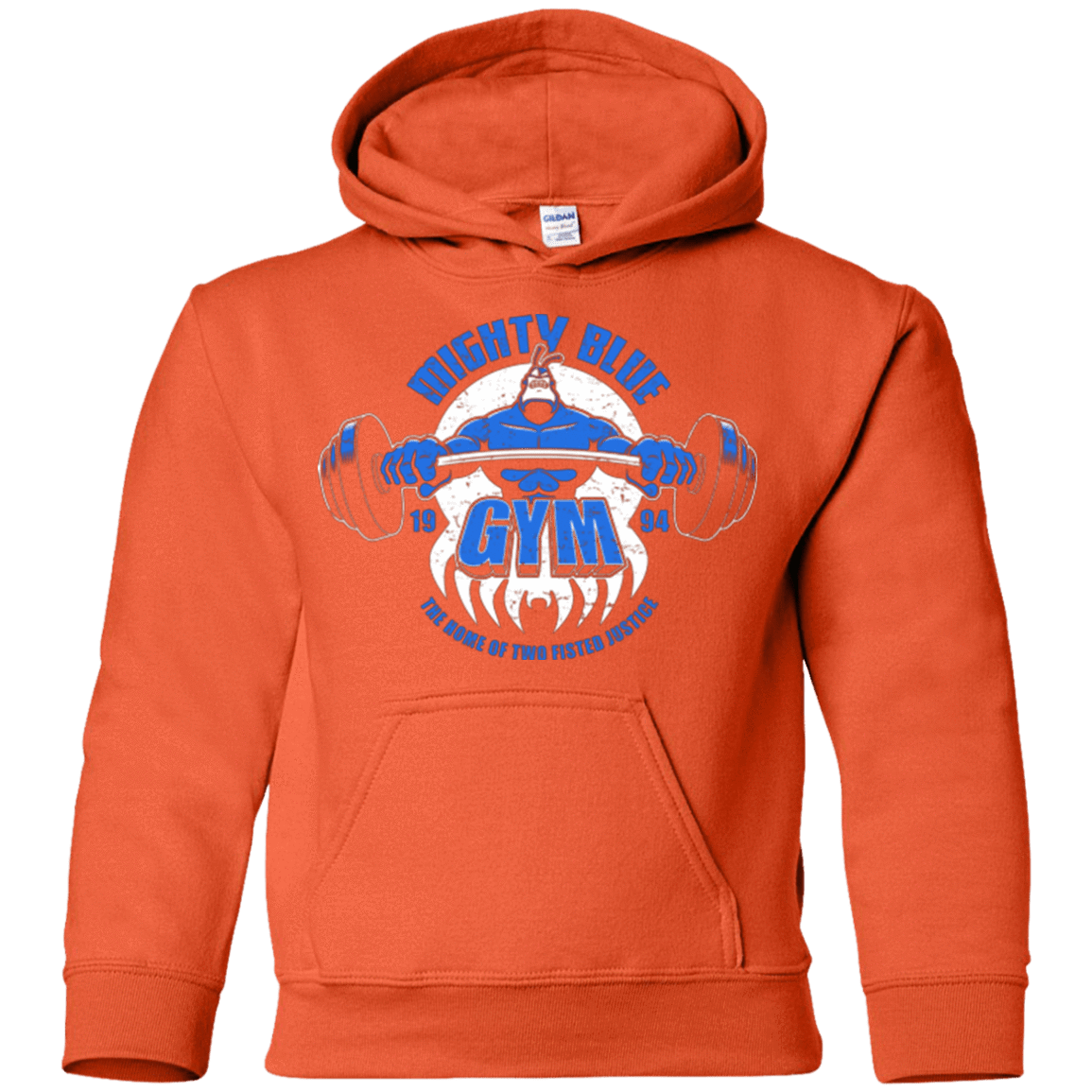 Sweatshirts Orange / YS Mighty Blue Gym Youth Hoodie