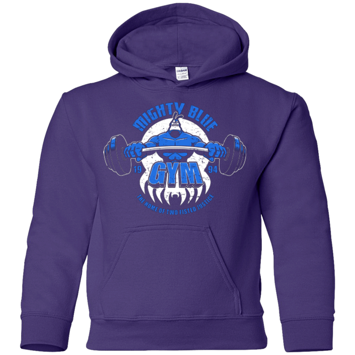 Sweatshirts Purple / YS Mighty Blue Gym Youth Hoodie