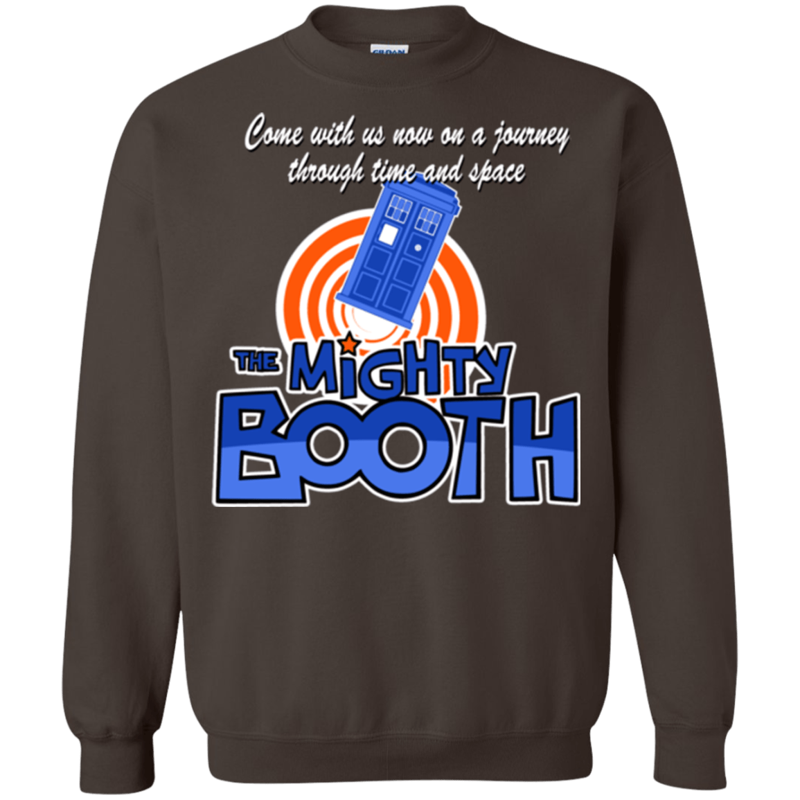 Sweatshirts Dark Chocolate / Small Mighty Booth Crewneck Sweatshirt