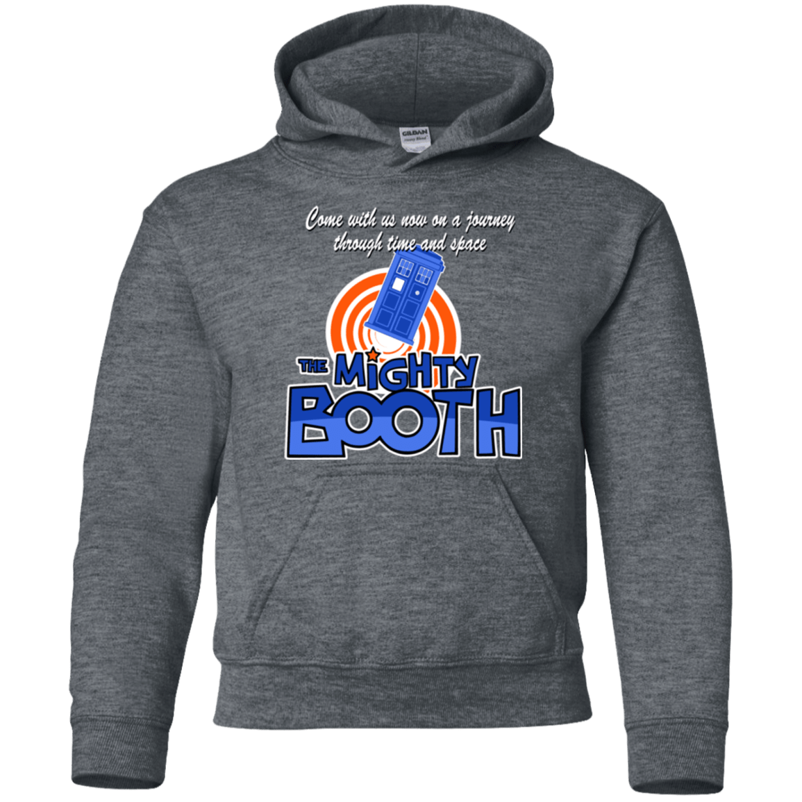 Sweatshirts Dark Heather / YS Mighty Booth Youth Hoodie