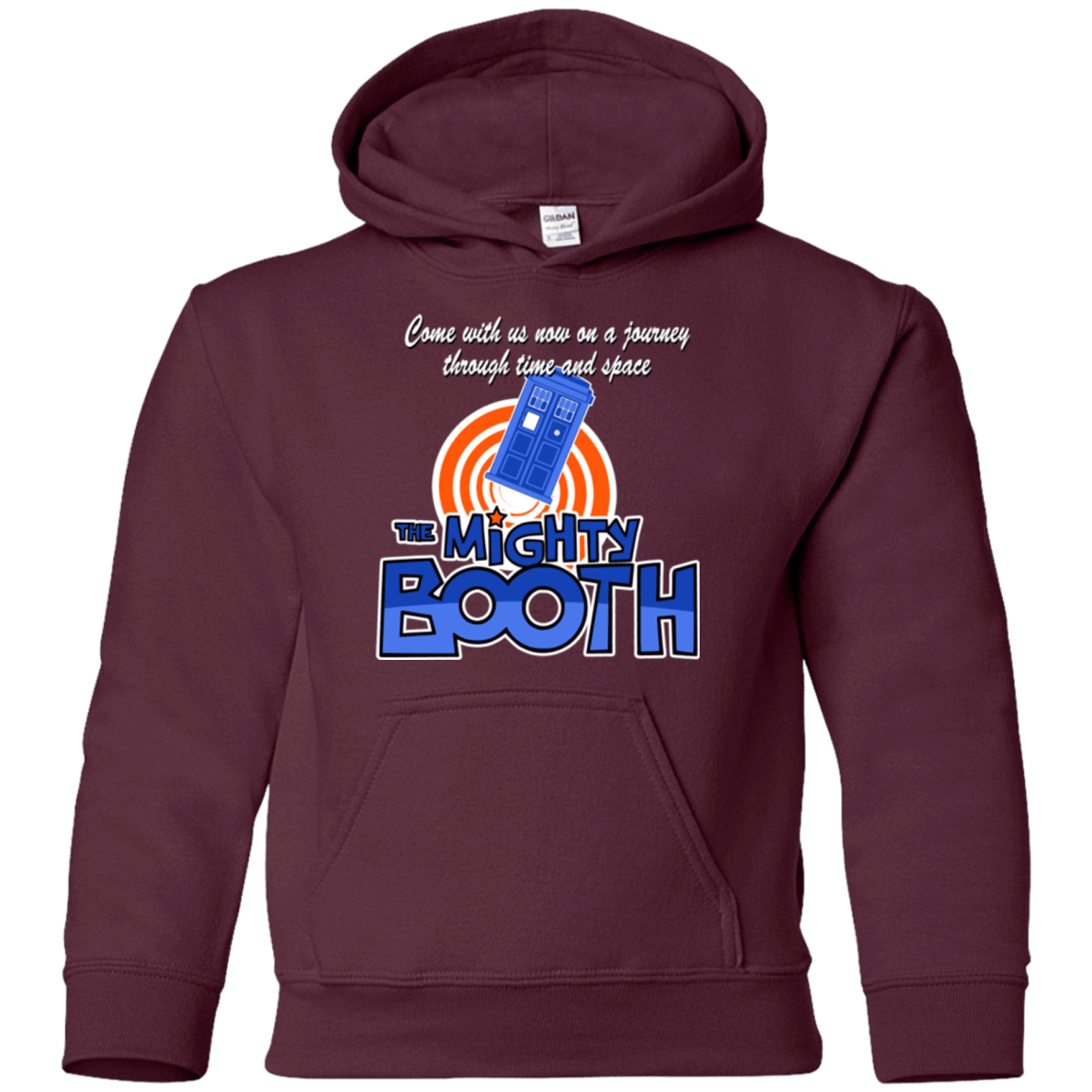 Sweatshirts Maroon / YS Mighty Booth Youth Hoodie