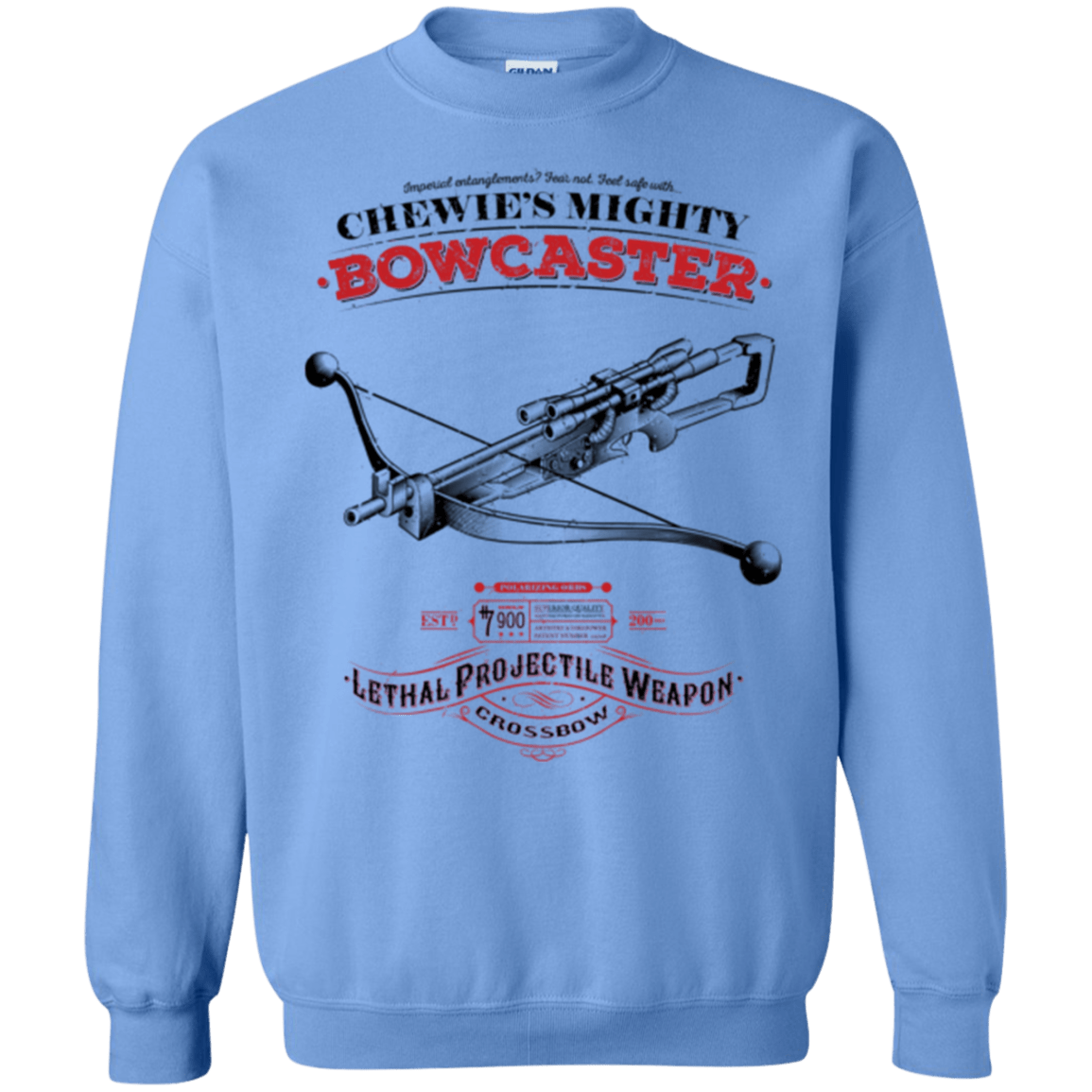 Sweatshirts Carolina Blue / Small Mighty Bowcaster Crewneck Sweatshirt