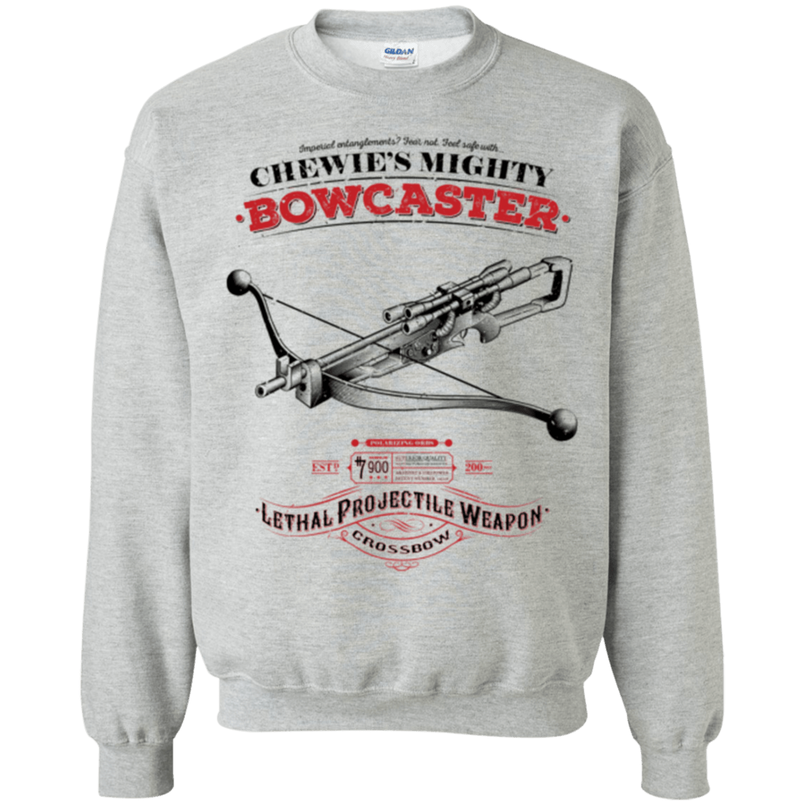 Sweatshirts Sport Grey / Small Mighty Bowcaster Crewneck Sweatshirt