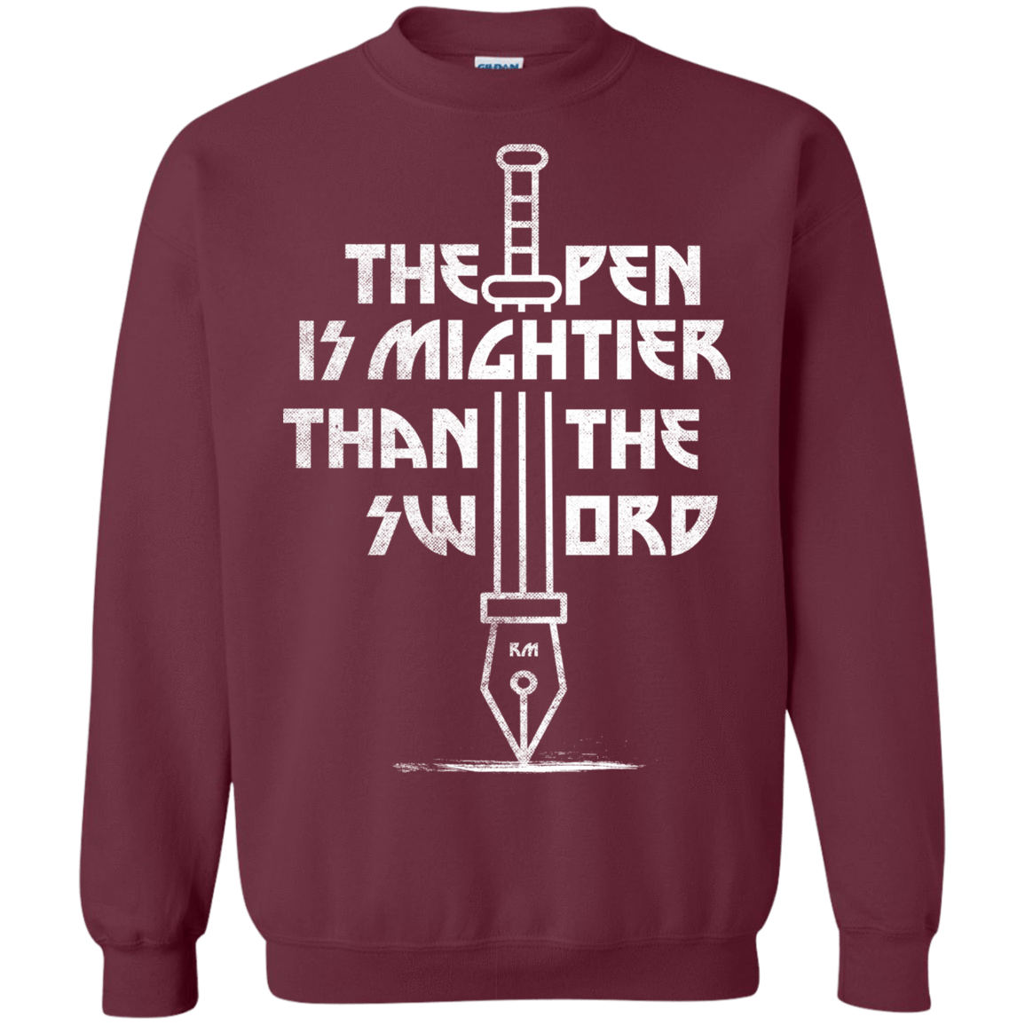 Sweatshirts Maroon / S Mighty Pen Crewneck Sweatshirt