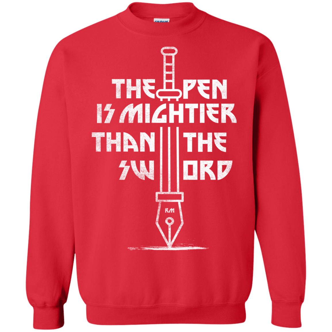 Sweatshirts Red / S Mighty Pen Crewneck Sweatshirt