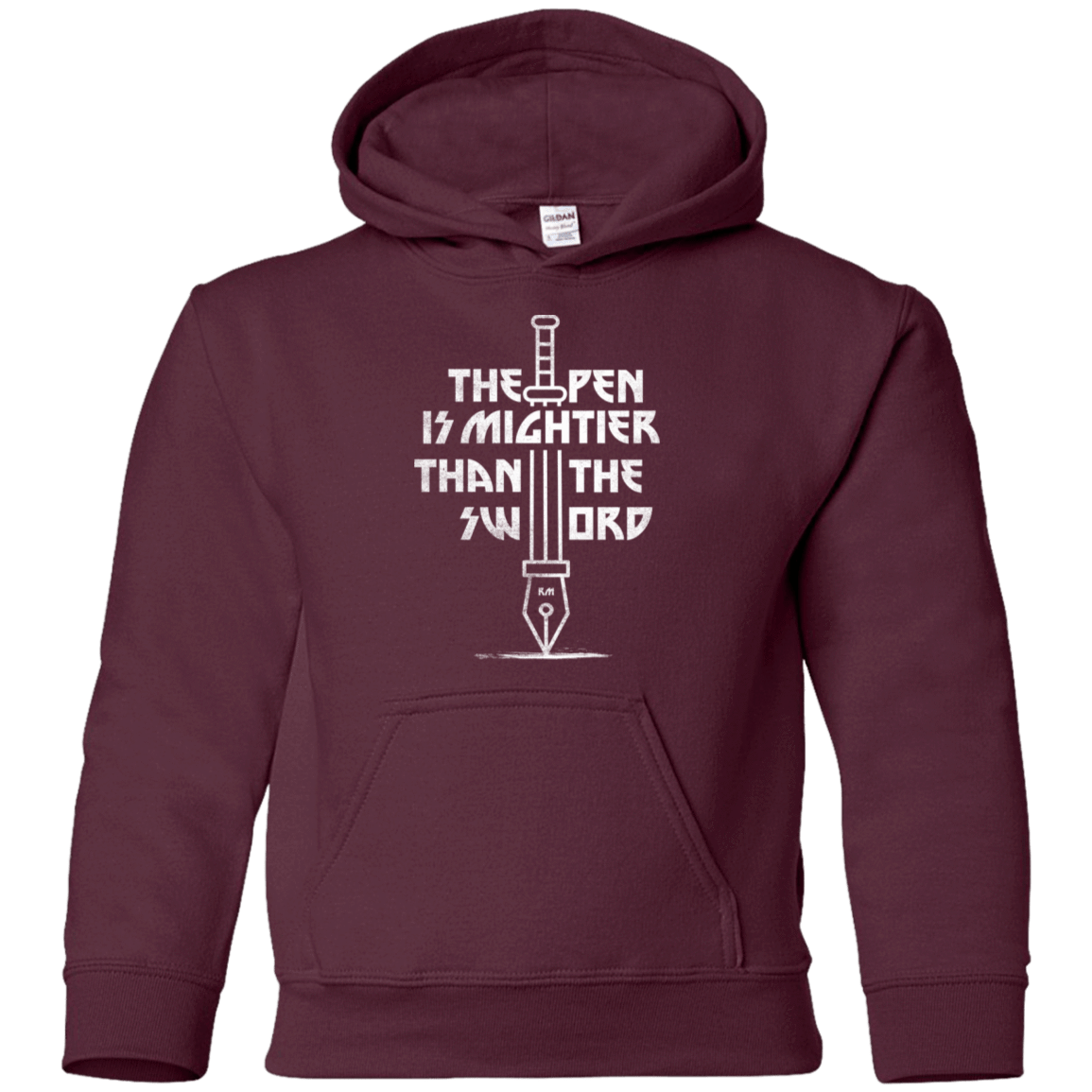 Sweatshirts Maroon / YS Mighty Pen Youth Hoodie