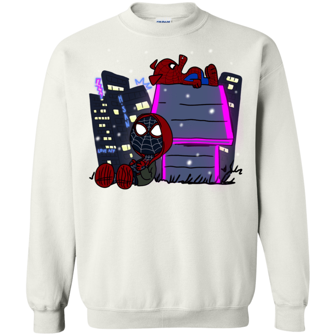 Sweatshirts White / S Miles and Porker Crewneck Sweatshirt