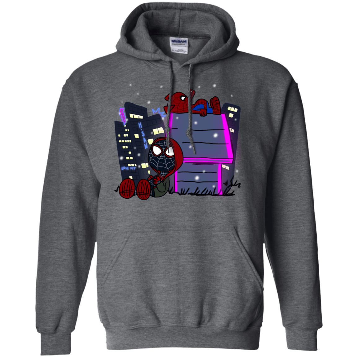 Sweatshirts Dark Heather / S Miles and Porker Pullover Hoodie